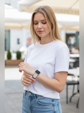 Solace Women's Nautical Anchor Bracelet - White with Blue and Red